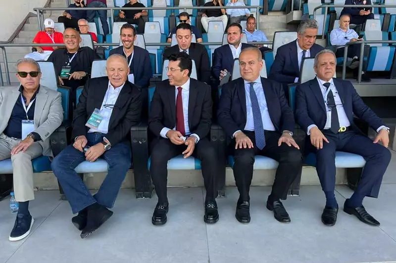 من حضور أشرف صبحي لمباراة مصر وجويبتي